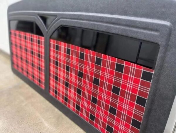 1967–1972 C10 Door Panels & Headliner – Distressed Leather & Plaid Custom Interior Kit - Image 2