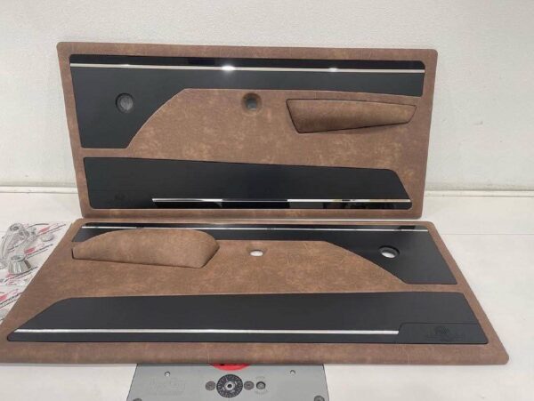 1967–1972 Chevy C10 Door Panels – Distressed Brown Vinyl, Classic Custom Look - Image 2