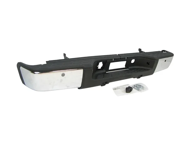 2007-2013 Silverado Sierra 1500 Rear Bumper Chrome Full Assy with Sensor Hole GM1103148 - Image 3