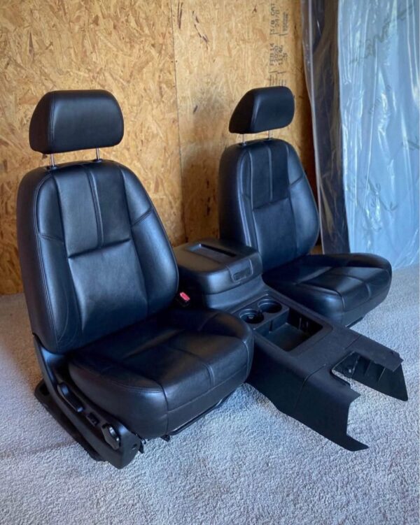 2007-2013 Chevy Silverado / GMC Sierra Leather Seats with Center Console- Tan or Black