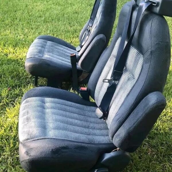 1988-1994 Chevy/GMC OBS Blue Bucket Seats with Matching Seat Belts - Image 2