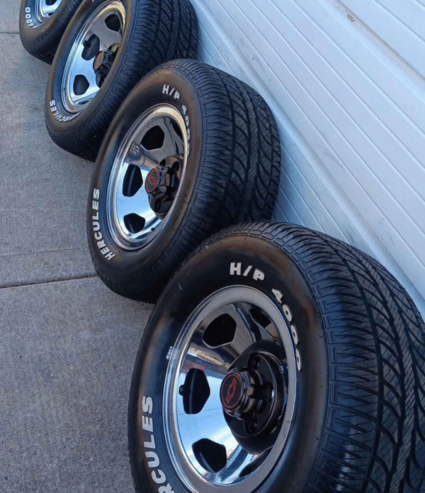 1990 Chevy 454SS Wheels with New Tires - 275/60R15 - Image 2