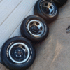 1990 Chevy 454SS Wheels with New Tires - 275/60R15