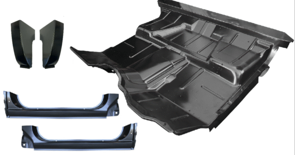 73-87 Chevy C10 Truck Complete Cab Floor Pan Assembly with Cab Corners & Rockers
