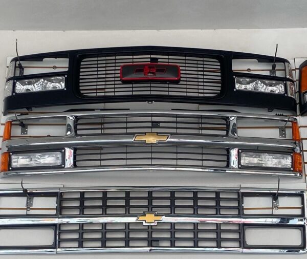1988–1993 Chevy Silverado & 1994–1998 Cheyenne Front Grilles with Headlights and Side Markers