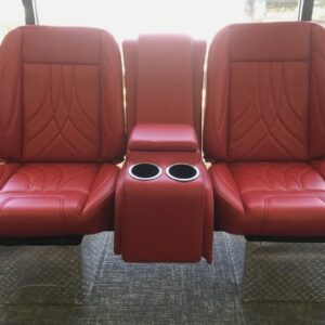 Pro-Series 60" Split Bench Seat with Console & Bracket – Contrast Stitching for 1973–1987 Chevy