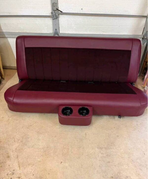 Bench Seat with Center Console & Cup Holder – Fits 1973–1987 Chevy/GMC Square Body Trucks - Image 2