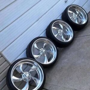 Billet Specialties SLC75 Staggered 22" Wheels w/ Lexani Tires – 5x5 / 5x127 Chevy Fitment