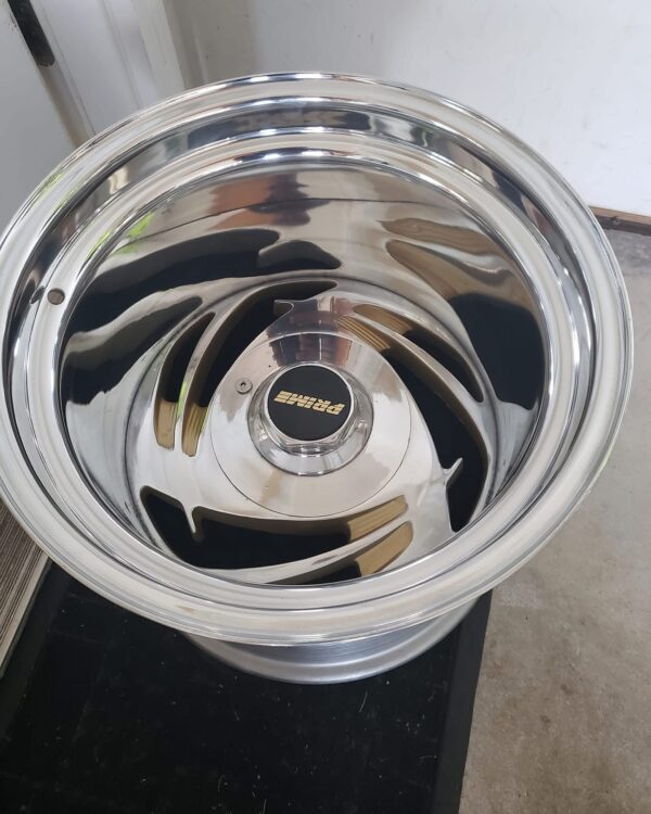 15x12 Prime 5-Star Wheels Dual Bolt Pattern 5x5 & 5x4.5 Freshly Polished Finish - Image 2