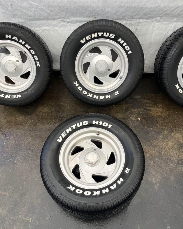 15x8 Wheels with 295/50R15 Tires Fits Chevy C10 & OBS Trucks Street/Strip Ready - Image 5
