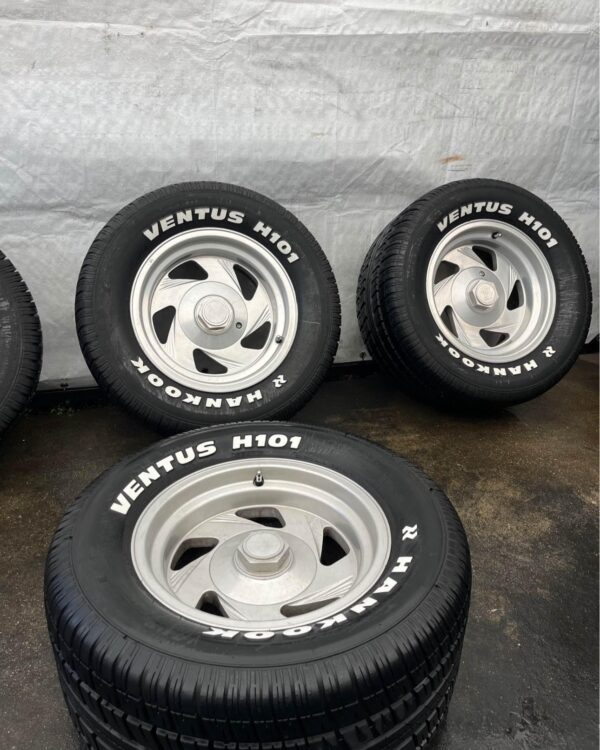 15x8 Wheels with 295/50R15 Tires Fits Chevy C10 & OBS Trucks Street/Strip Ready - Image 3