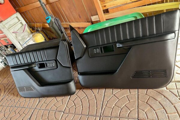 Black Custom Door Panels for 1988-1994 Chevy & GMC C/K Trucks - Pair