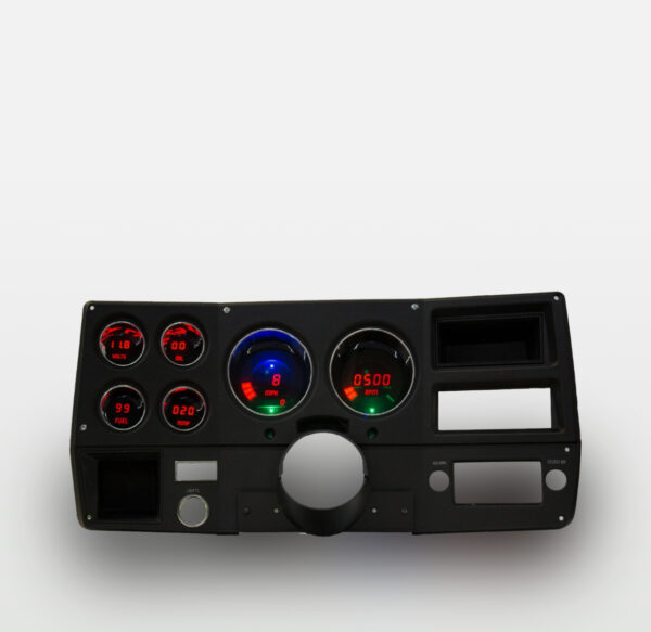1973-1987 Chevy Truck Digital Dash Panel Red LED Gauges