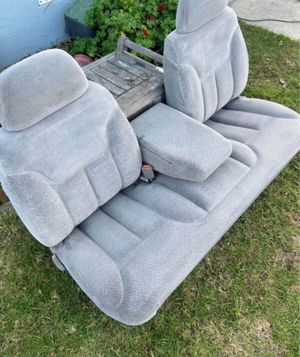 95-98 Chevy/GMC OBS 60/40 Bench Seat - Gray Cloth - Image 2