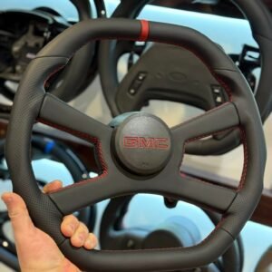 Custom-Wrapped Steering Wheel for 1988-1994 GMC Pickup Trucks (C1500, Sierra)