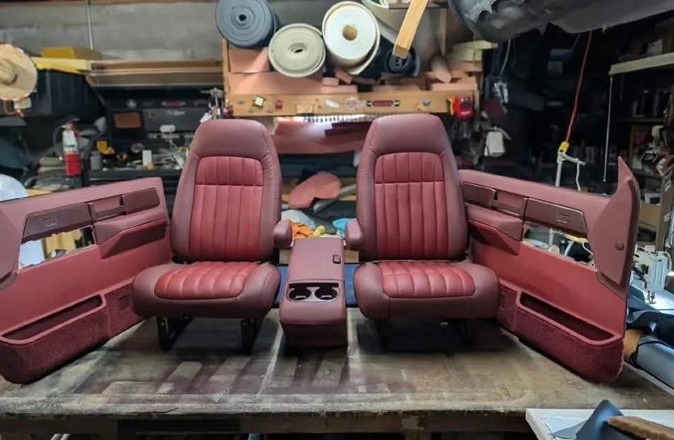 Custom Maroon Interior Set for 1988-1998 OBS Chevrolet & GMC Trucks