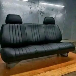 95–98 Chevy GMC Black Leather Bench Seat – OEM Style Front Seat