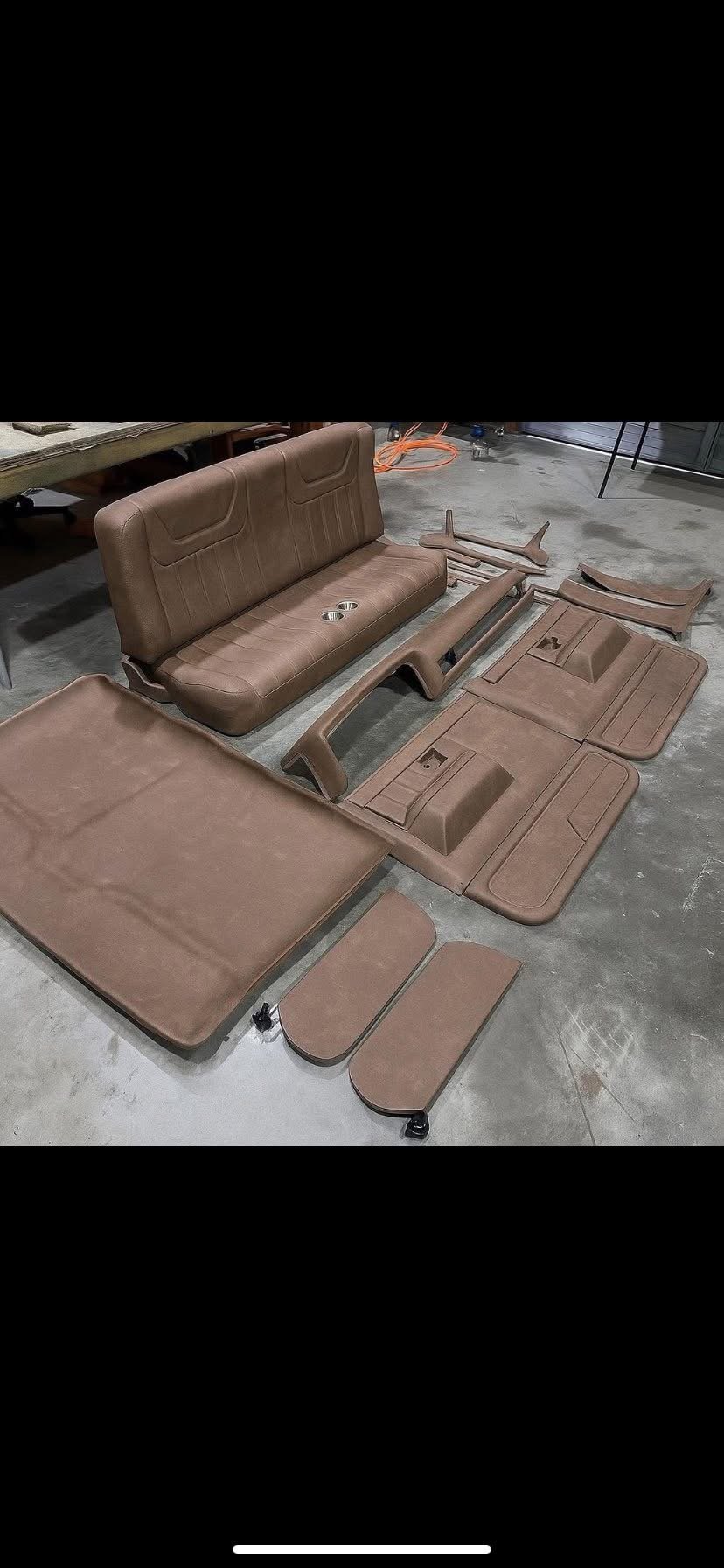 C10 1984–1997 Custom Interior Package – Bench Seat, Wrapped Panels, Headliner & Trim