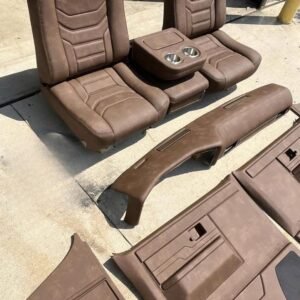 1980–87 Chevy C10 Custom Interior Kit – Brown Bucket Seats & Flip-Up Console