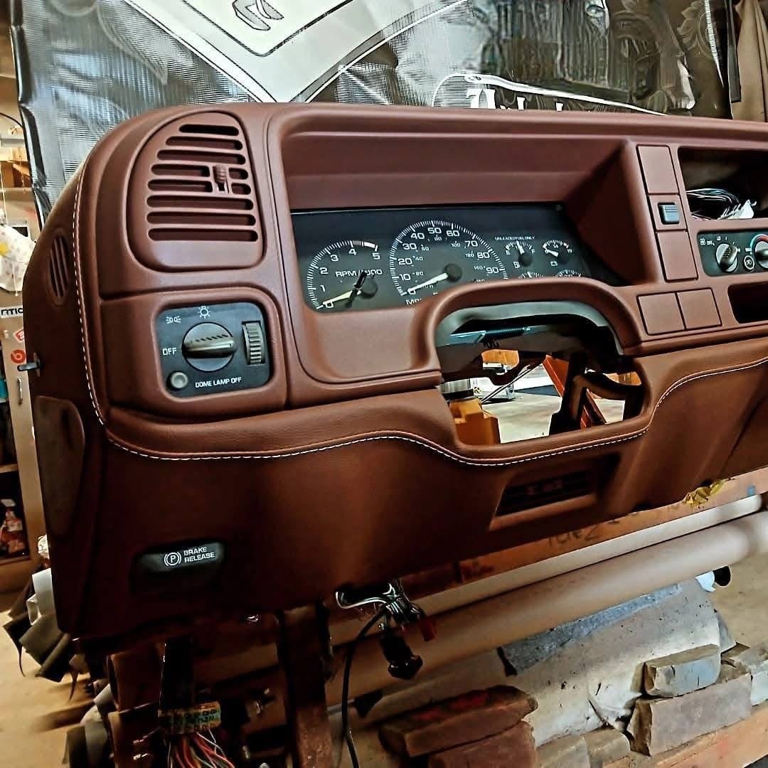 Custom-Upholstered Dashboard for Chevrolet & GMC OBS Trucks | Premium Interior Upgrade - Image 4